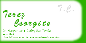 terez csorgits business card