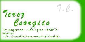 terez csorgits business card